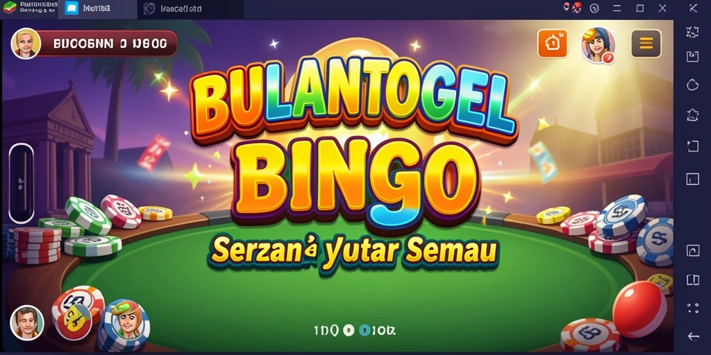 Tampilan permainan Bingo yang menarik dan interaktif di BULANTOGEL.