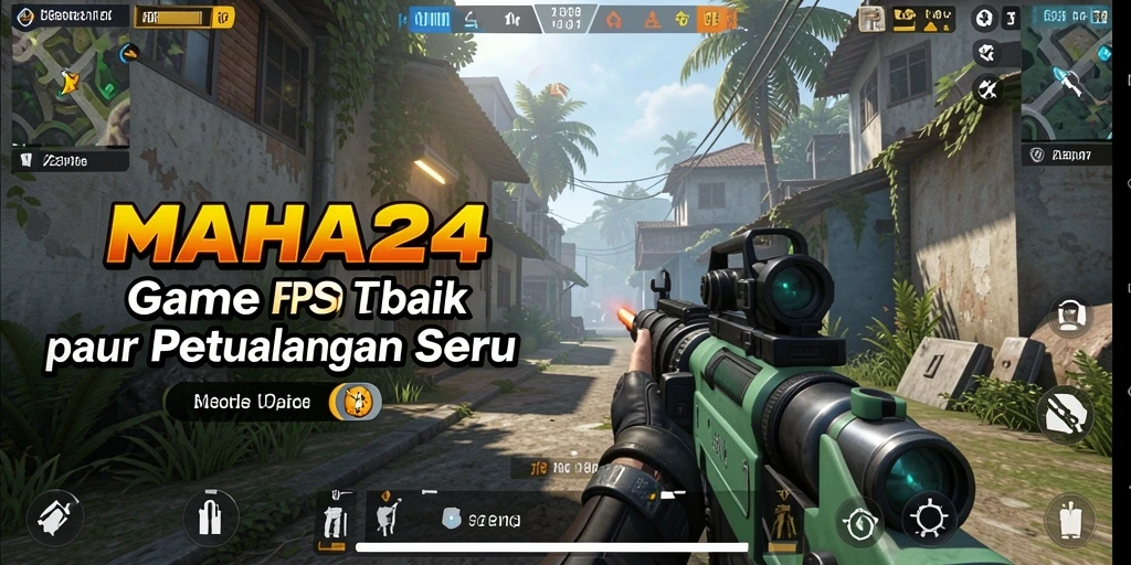 Tangkapan layar permainan MAHA24 menampilkan aksi FPS yang mendebarkan.