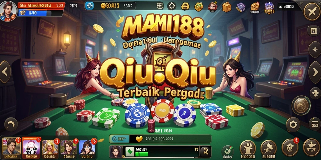 Tampilan screenshot yang menampilkan atmosfer seru dalam permainan QiuQiu.